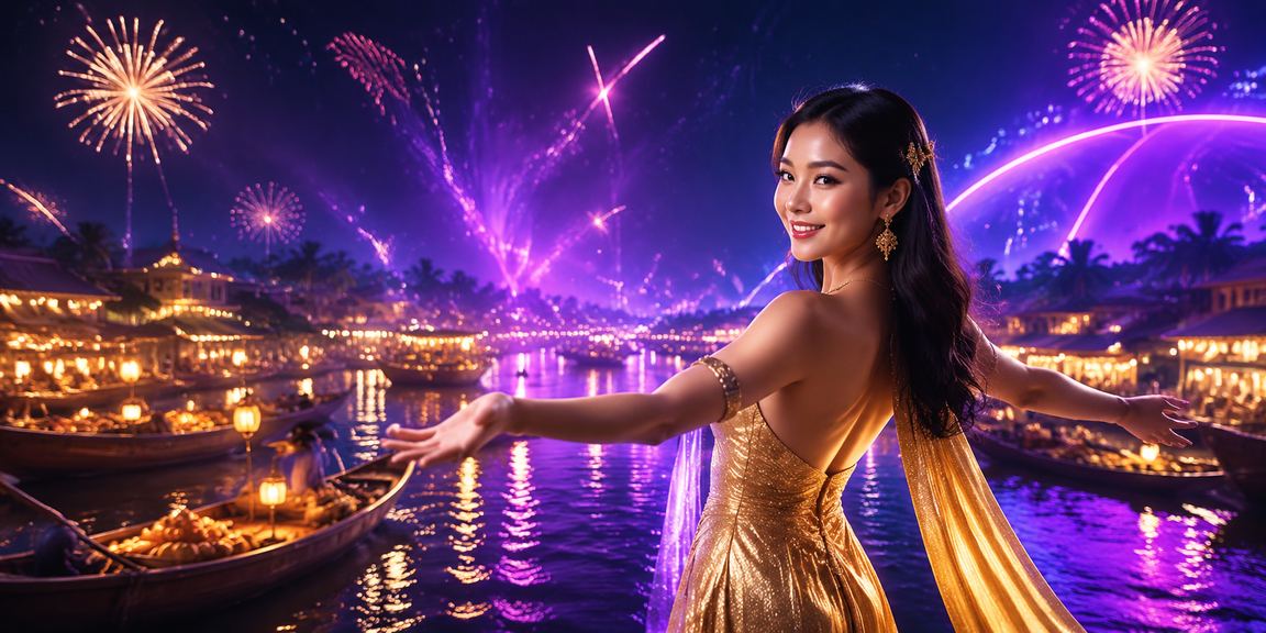 Màn hình neon casino giải trí Mekong tại rr8811