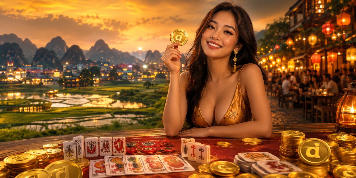 Người chơi Ninh Bình trải nghiệm card game tại chợ đêm qua rr8811